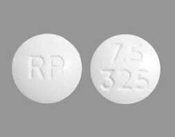 percocet 7.5 325 mg